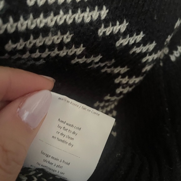 OAK + FORT Sweater Vest - black & white in Small - Picture 3 of 3